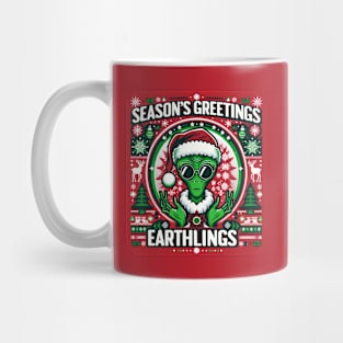 Extraterrestrial Christmas: Festive Greetings Mug